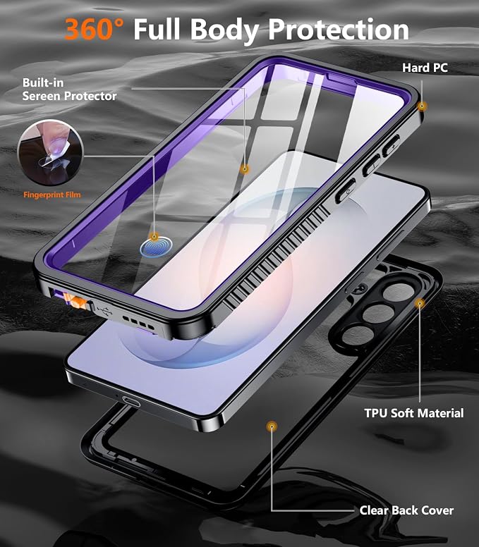 Temdan Designed for Samsung Galaxy S26 Plus Case Waterproof, Built-in Lens & - Image 4
