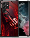 for Samsung Galaxy S23 Ultra Case, Gestures Funny Skull Pattern Graphic Design by FKBRCL4U