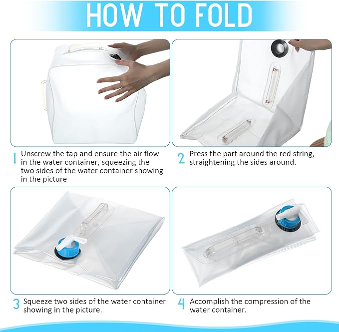 Reallnaive 3 Pcs Collapsible Water Container - Image 4
