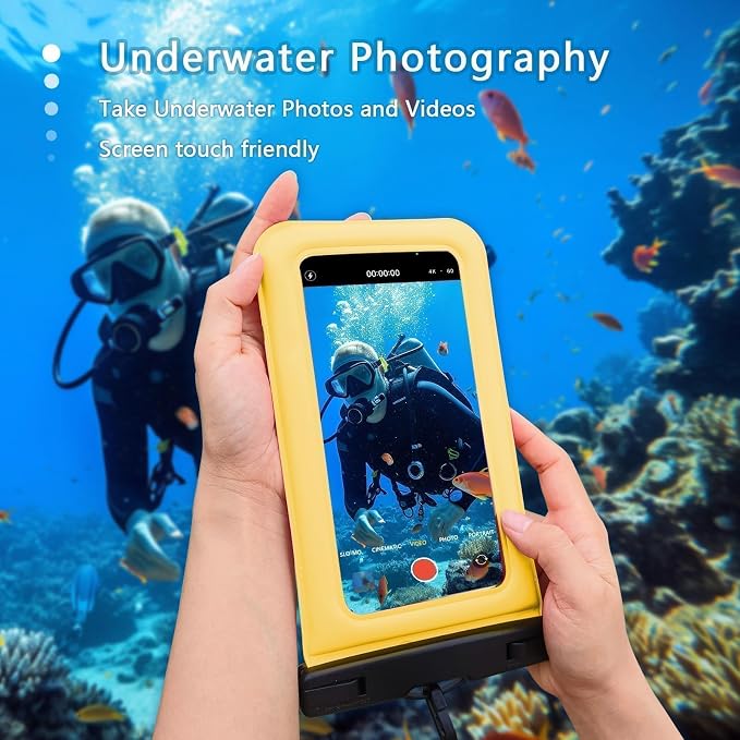 Floatable Soap Bubble Waterproof Phone Pouch/Case - Image 4