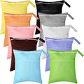 Woanger 10 Pack Wet Dry Bags for Baby Cloth Diapers Waterproof Reusable Travel by Woanger