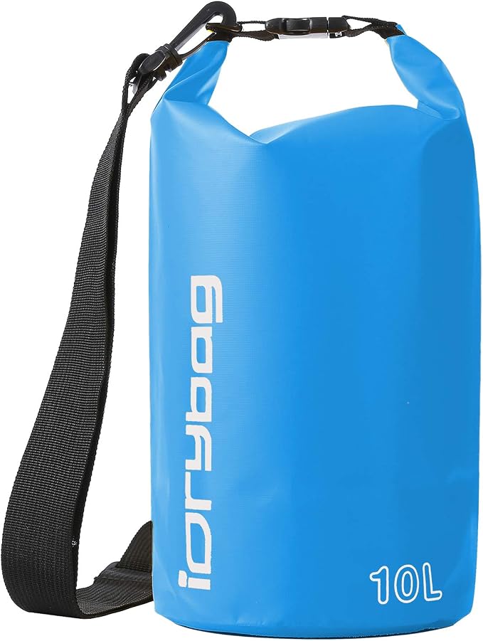 IDRYBAG Dry Bag for Kayaking Waterproof 2L/5L/10L/15L/20L, Small Dry Sack by iDrybag+