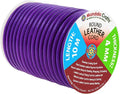Mandala Crafts Round Genuine Purple Leather Cord by MandalaCrafts