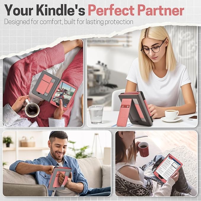 TNP Stand Case with Strap for Kindle Paperwhite 12th Gen 2024 / Kindle - Image 9