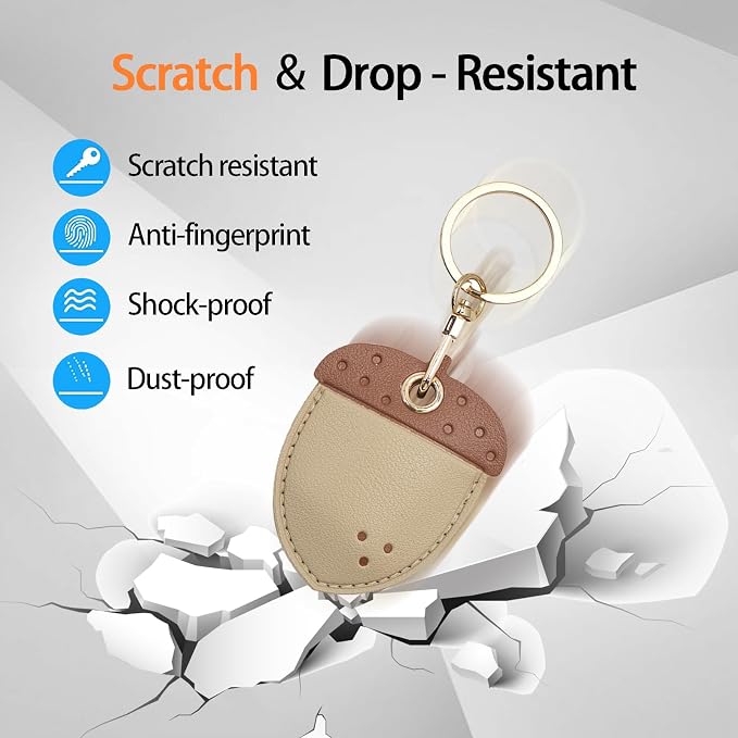 Leather Keychain Case Holder Compatible - Image 3