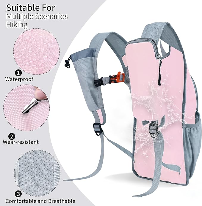 Hiking Backpack 10L/15L Small Daypack Lightweight Packable Travel Foldable - Image 4