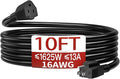 16/3 Short Extension Cord 10 FT, Indoor 3 Prong Power Cable, Suitable by Skrizcable