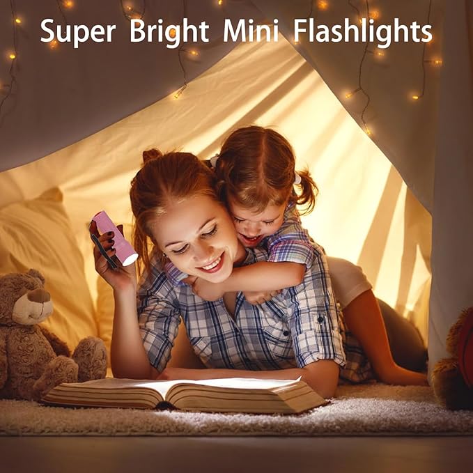 50 Pack 9-LED Mini Flashlight Bulk, Small Multicolor Flashlights - Image 2