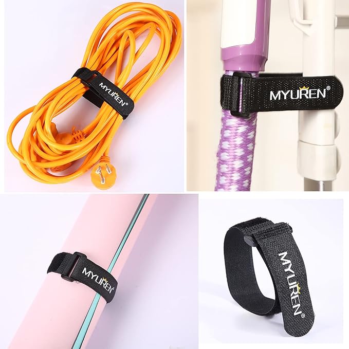 1"x 18"-12 Pack Reusable Fastening Cable Straps - Image 5
