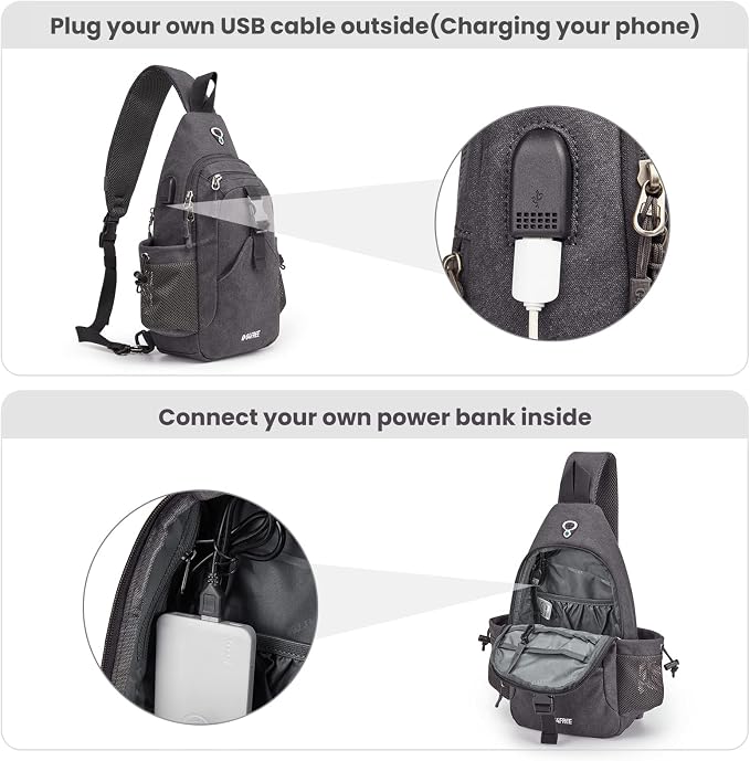 G4Free Canvas Sling Bag Crossbody Backpack - Image 2