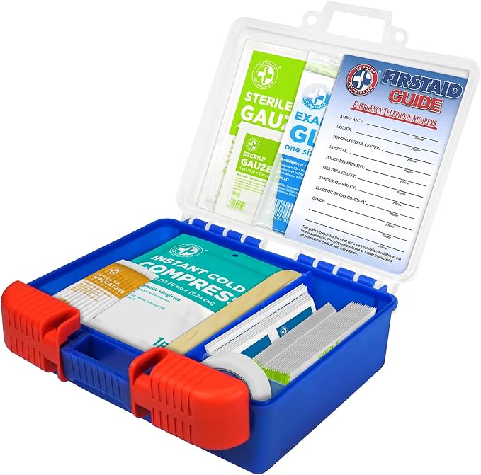 Be Smart Get Prepared 110 pc First Aid Kit: Clean, Protect Minor Cuts, Camping - Image 5