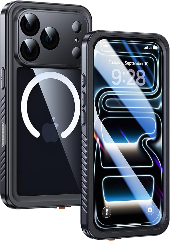 Lanhiem Magnetic for iPhone 17 Pro Case Waterproof, Built in Screen Protector & by LanhiemHome