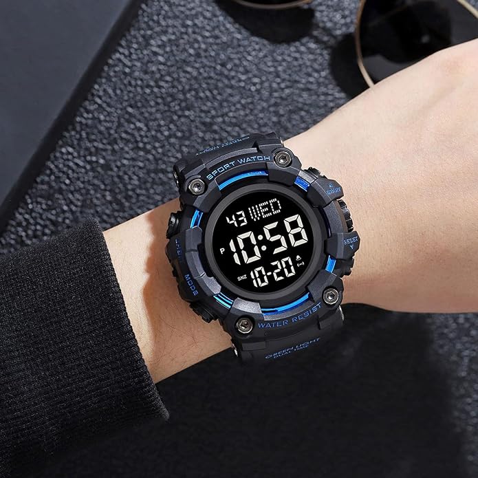 FANMIS Mens Military Multifunction Digital LED Watch Electronic Waterproof - Image 3