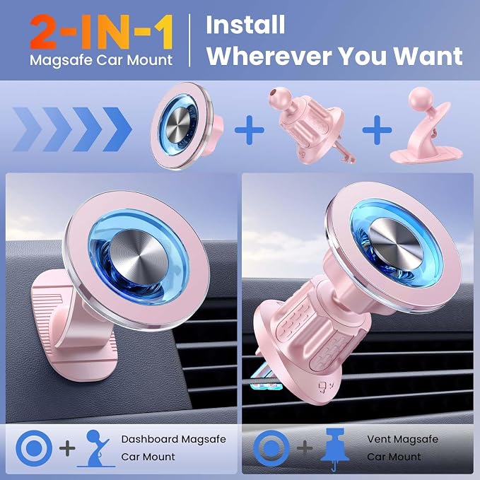 for MagSafe Car Mount Magnetic Phone Holder - Image 2