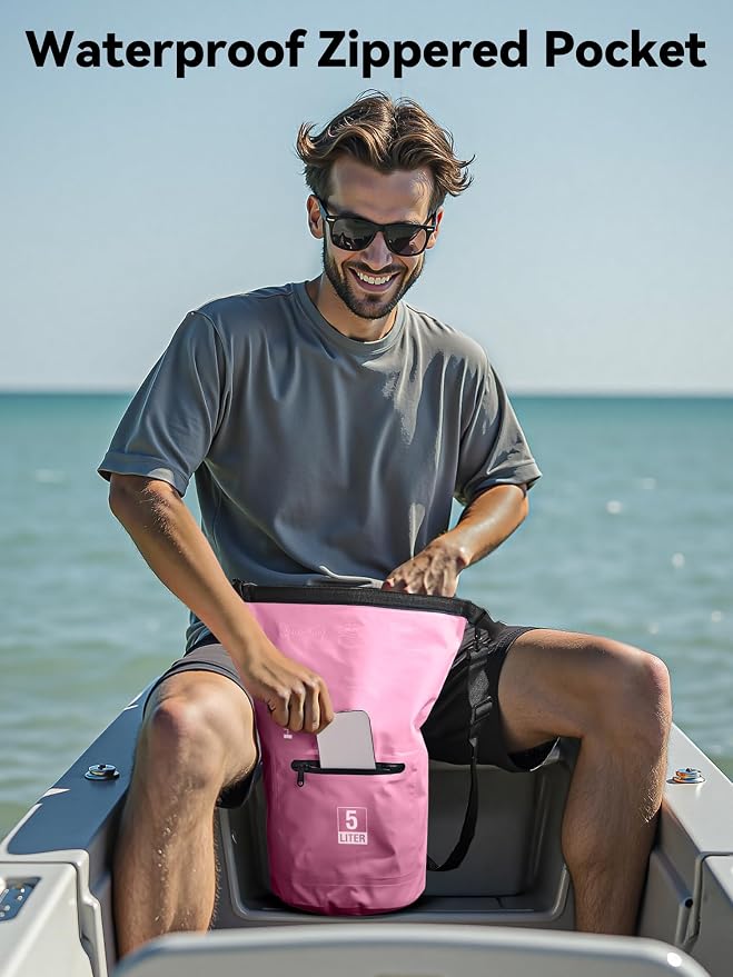 HEETA Waterproof Dry Bag with Front Zippered Pocket - Image 7