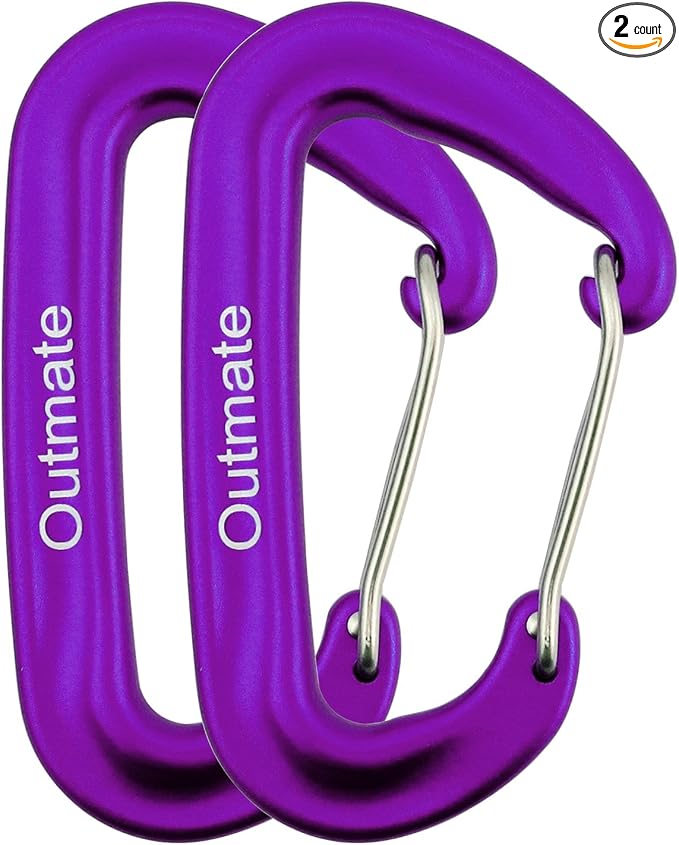 12kN 3.2"x2" Heavy-Duty Carabiner Clips by Outmate