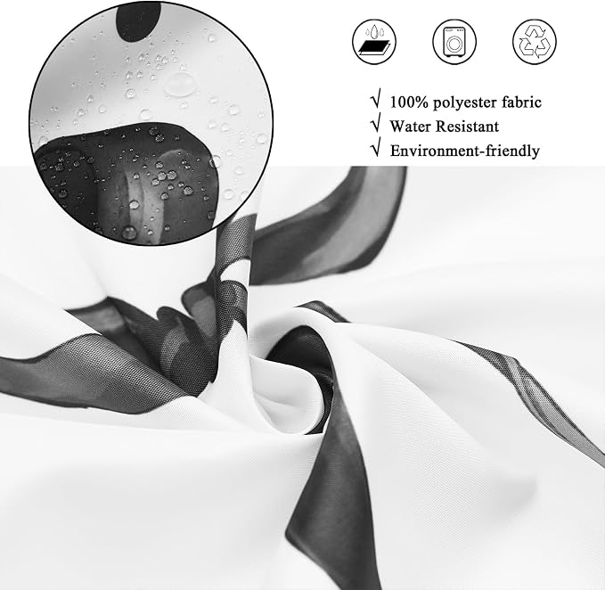 Black Bow Shower Curtain - Image 4