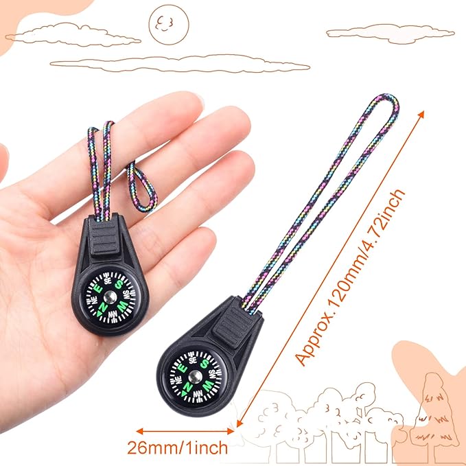 25 Pack Compass for Kids Mini Compasses Bulk Kids Toy Compass for Party - Image 3