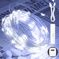 Lakumu 33FT 100LED Battery Operated Twinkle Lights Rechargeable, LED Fairy by Lakumu