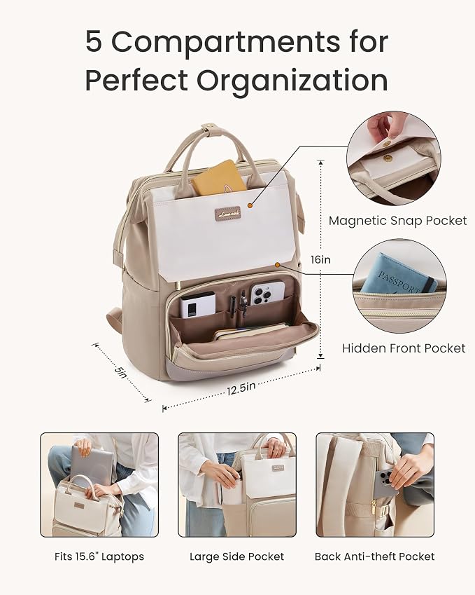 LOVEVOOK Laptop Backpack for Women - Image 3