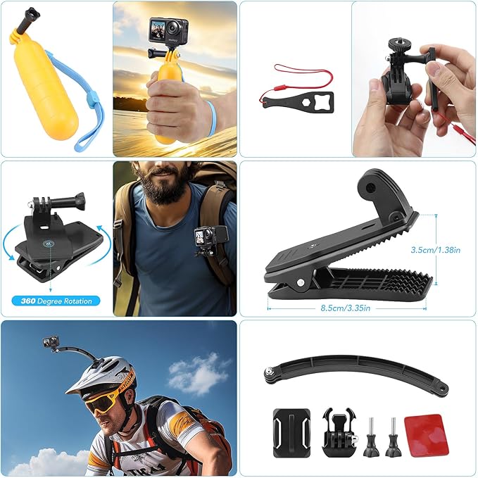 Action Camera Accessories Kit - Image 4