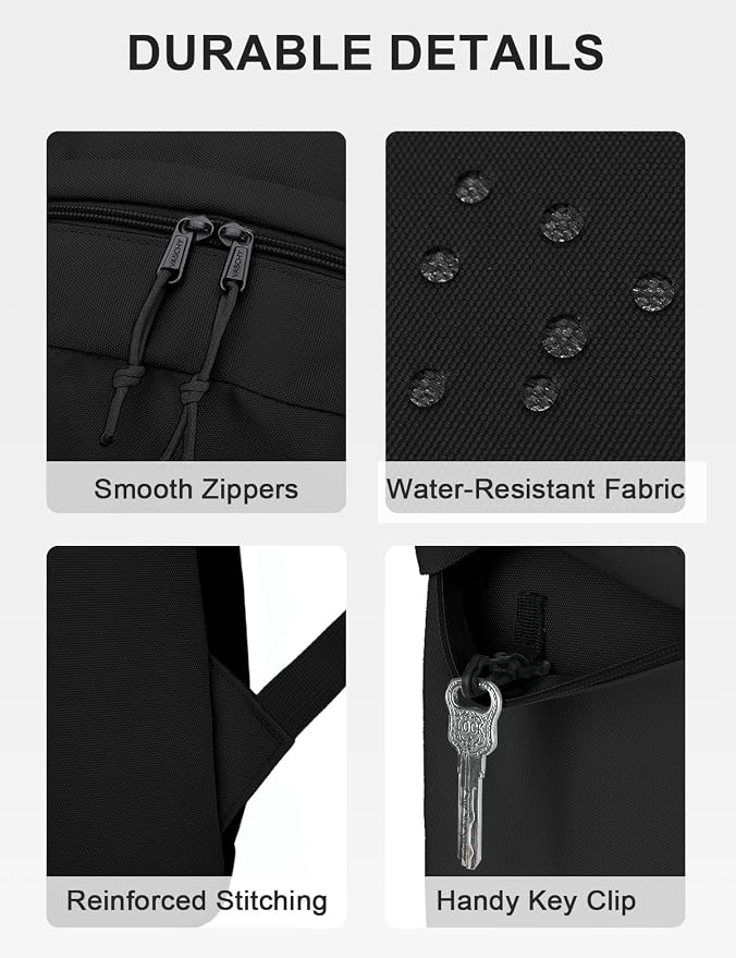 VASCHY Lightweight Backpack for School, Classic Basic Water Resistant Casual - Image 5