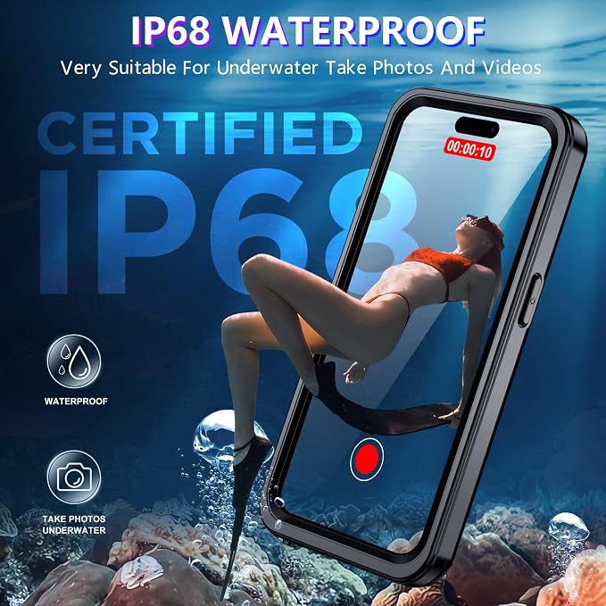 2025 New Designed for iPhone 15 Pro Max Case Waterproof, Phone Case 6.7" - Image 3