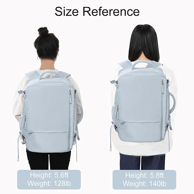 Hanples Large Travel Backpack for Women, 35L Carry on Luggage Backpack - Image 9