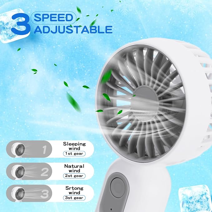 Rossesay 36 Pcs Mini Portable Fan Bulk Cute Handheld Lightweight Small Little - Image 3