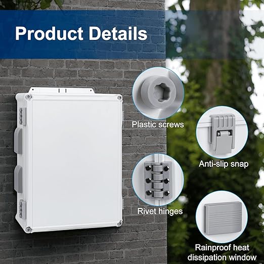 Namunanee Outdoor Electrical Junction Box, ABS Water Resistant Enclosure - Image 5