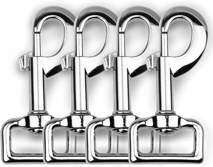 Garwor 1 Inch Heavy Duty Chrome Swivel Snap Hooks Trigger Snaps Dog Leash Hook by Garwor