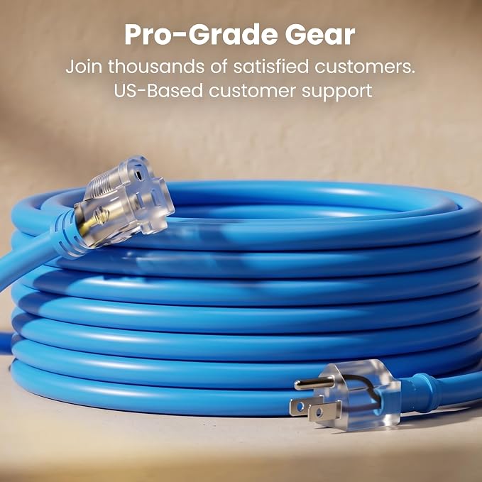 GEARit 100 Ft Extension Cords 14/3 Gauge Outdoor/Indoor SJTW 14 AWG 3 Prong - Image 9