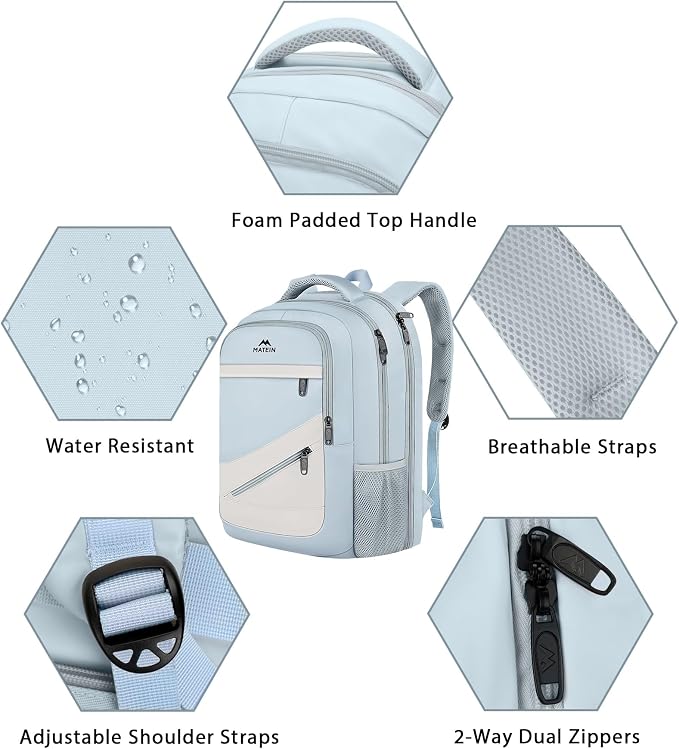 MATEIN 30 L Large Laptop Backpack, Stylish Lightweight Nursing Teacher Work - Image 7