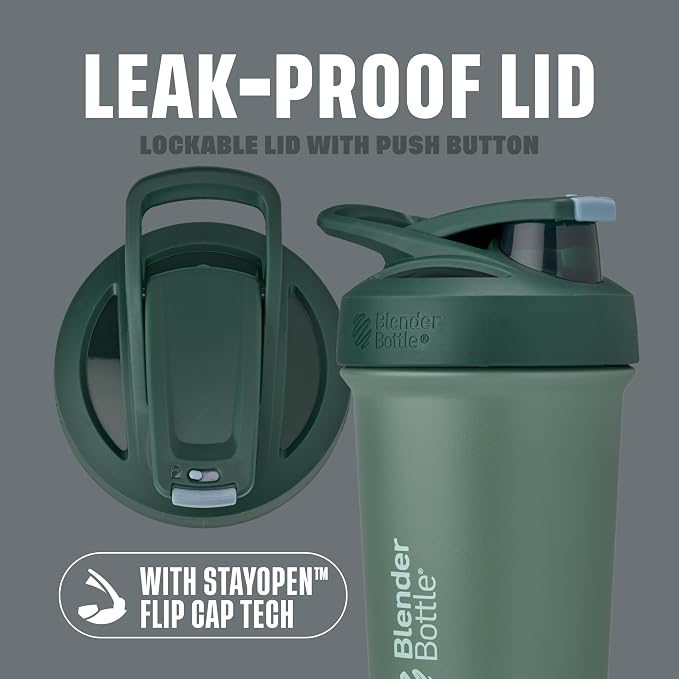 BlenderBottle Sport Sleek Shaker Cup Insulated Stainless Steel Water Bottle - Image 2