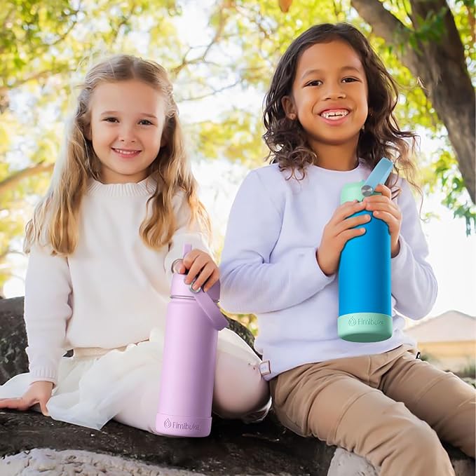 Fimibuke Kids Insulated Water Bottle, 18oz BPA FREE Kids Cups - Image 7