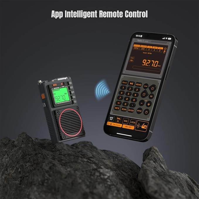 Raddy RF75A APP Control Shortwave Radio, Portable AM/FM/VHF/SW/WB Weather Radio - Image 2