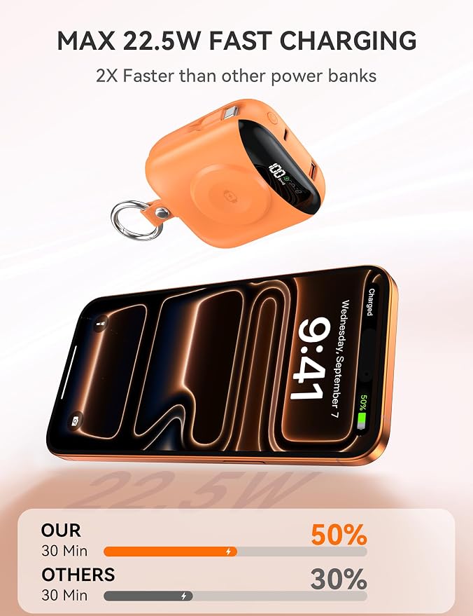 Portable Charger, 10000mAh 22.5W Fast Charging Power Bank - Image 4