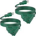 DEWENWILS 10 FT Outdoor Tri-Tap Extension Cord Splitter by DEWENWILS