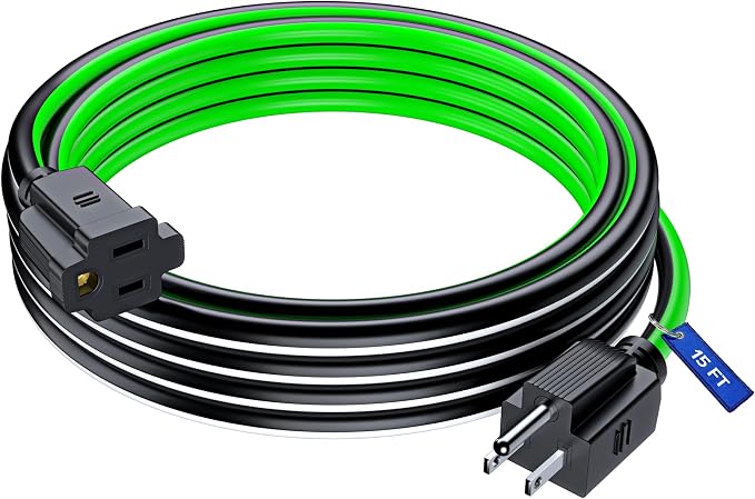 Maximm 15 Ft Black, Heavy Duty 16 AWG, ETL Listed by MaximmCable