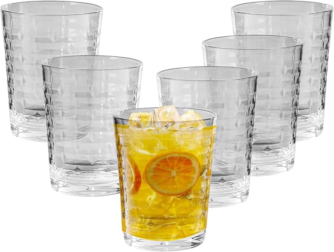 Acrylic Clear Highball Plastic Cups | Plastic Reusable Tumblers 16oz | by AKMQYM