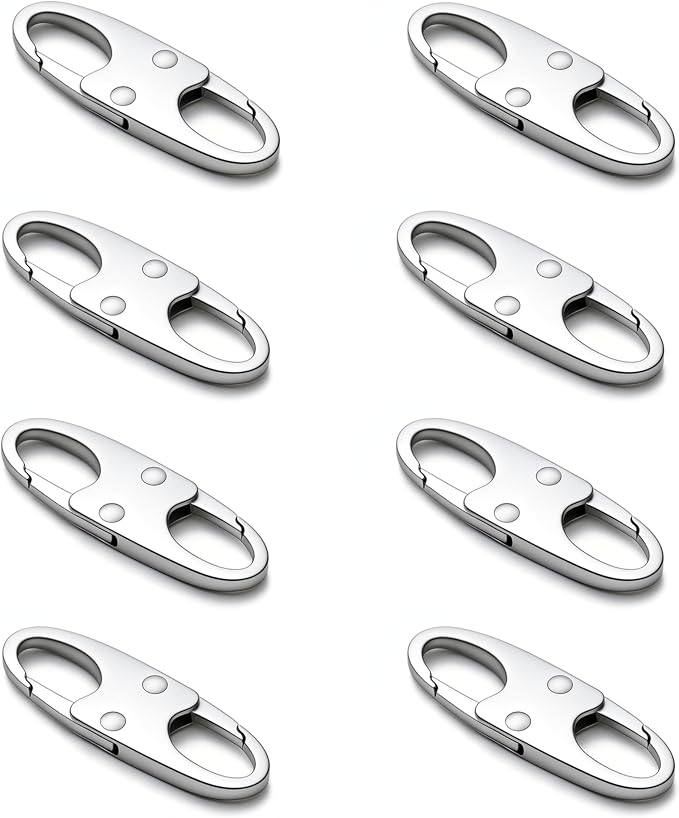 zelin Anti Theft Zipper Clips Double Opening Small Carabiner Clips, Commuting by zelin
