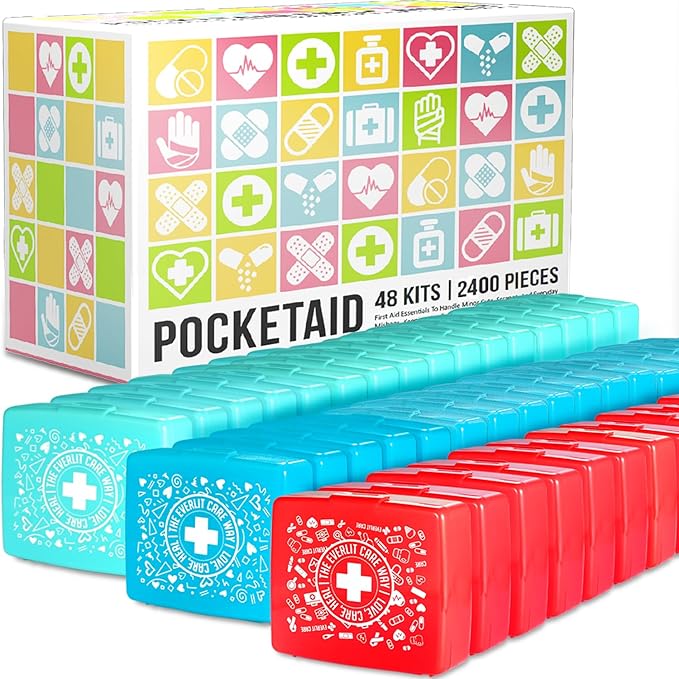 EVERLIT Pocket-Aid Mini First Aid Kit | Compact, Portable Hard-Shell Cases of by Unknown