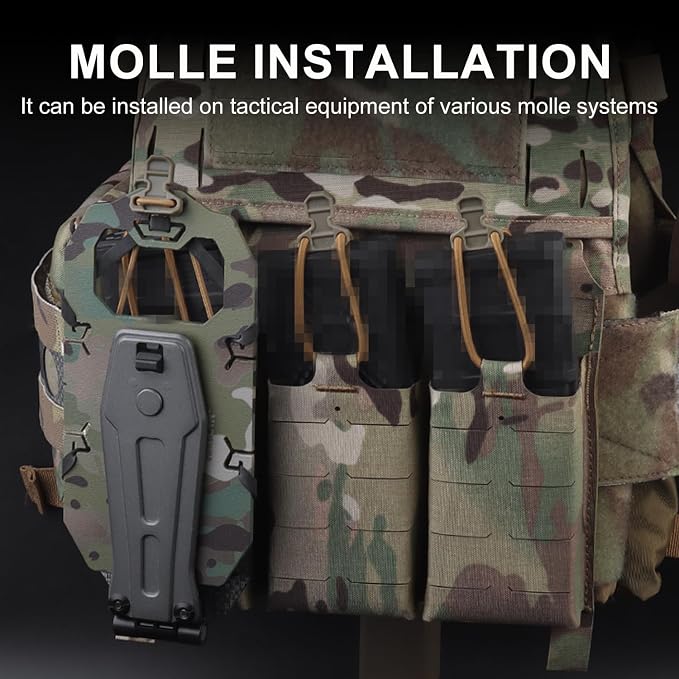 Zhongren 90 Rotating Tactical Plate Carrier Vest Attachments Universal Phone - Image 6