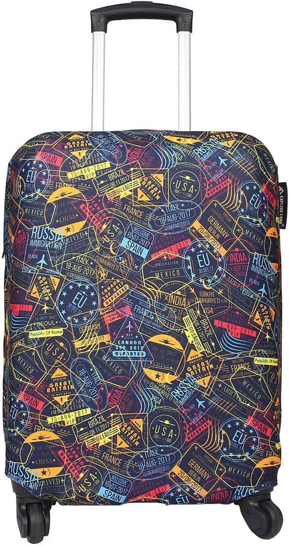 Explore Land Travel Luggage Cover Suitcase Protector Fits 18-22 Inch Case by ExploreLand