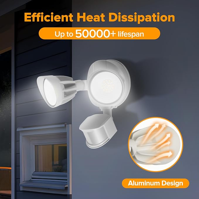 UME LED Security Light Motion Sensor Outdoor Lights, 27W 3000LM, IP65 Waterproof - Image 5