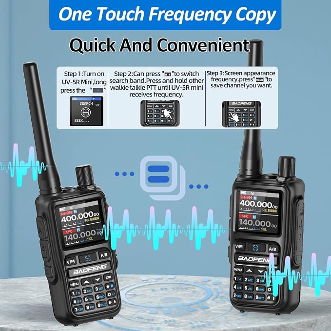 BAOFENG Radio UV-5R MINI Ham Radio Handheld UV5R Walkie Talkies Long Range - Image 7