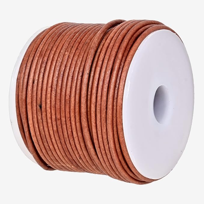 GENIQUE Real/Genuine Round Leather String Cord by GENIQUE