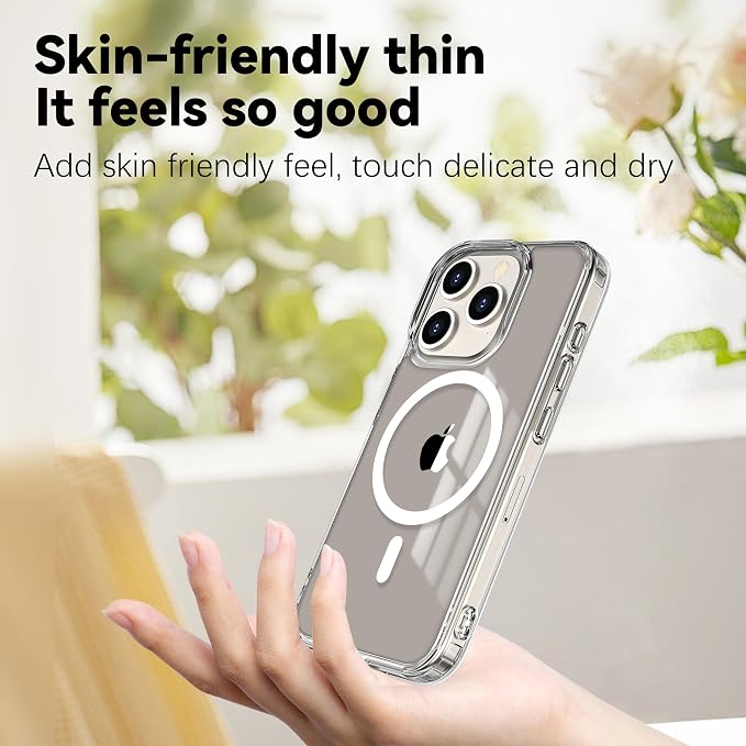 Magnetic Designed for iPhone 15 Pro Case Clear - Image 5