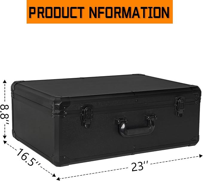23 Inch Aluminum Carrying Case 23 X 16.5 X 8.6 Inch Ideal - Image 7
