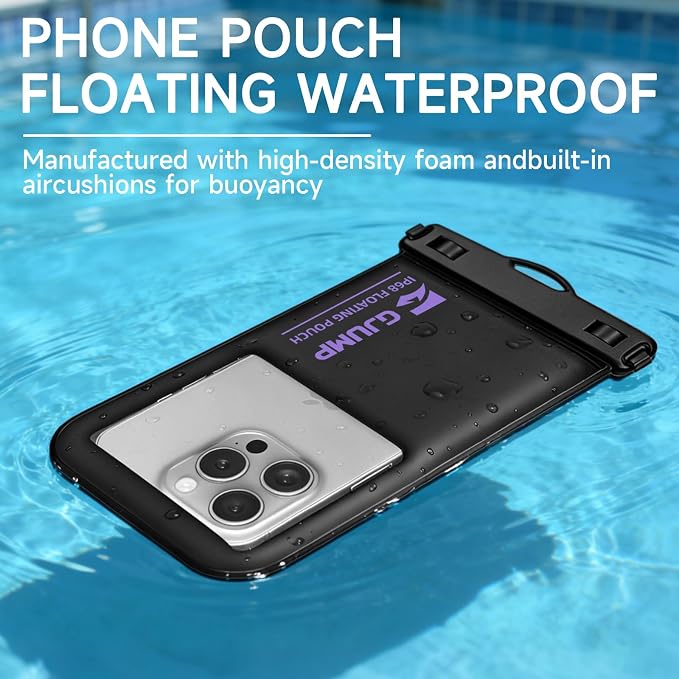 Waterproof Phone Pouch Floating 2 Pack, IP68 Dry Bag Compatible - Image 2